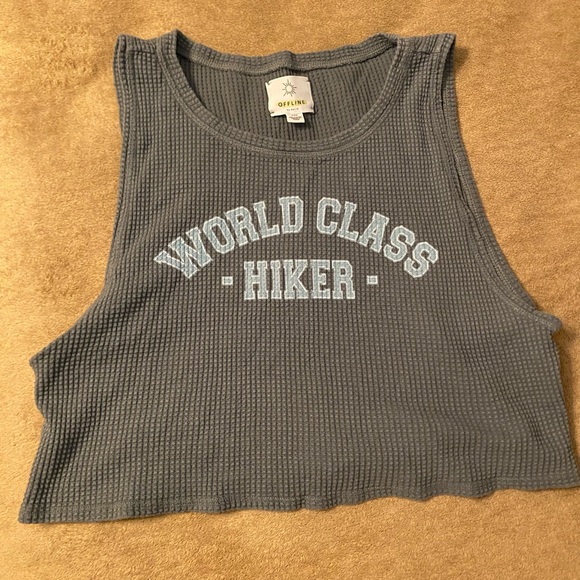 Aerie Olive Green Crop Top bundle. 5 tops - Picture 13 of 15